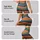 Retro Rainbow Color Block Stripes for Beach Days and Relaxed Summer Weekends for Her Leggings - 8