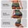 Retro Rainbow Color Block Stripes for Beach Days and Relaxed Summer Weekends for Her Leggings - 2