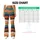 Retro Rainbow Color Block Stripes for Beach Days and Relaxed Summer Weekends for Her Leggings - 7