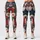 Vintage Americana Stars And Flowers For Fourth Of July Garden Celebrations Leggings - 3