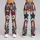 Vintage Americana Stars And Flowers For Fourth Of July Garden Celebrations Leggings - 9