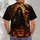 Flaming Grim Reaper and Jack-O'-Lanterns for Spooky Halloween Nights All-over Print Unisex T-shirt - 6