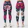 Pink Teal Daisy Blooms for Spring Summer Outings and Relaxed Weekend Casual Wear Leggings - 3