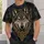 Celtic Wolf Head Nordic Knotwork For Viking Festival Nights And Everyday Wear Gift All-over Print Unisex T-shirt - 5