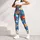 Colorful Daisy Garden on Ocean Blue for Sunny Beach Days and Summer Getaways for Her Leggings - 4