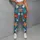 Colorful Daisy Garden on Ocean Blue for Sunny Beach Days and Summer Getaways for Her Leggings - 5