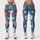 Colorful Daisy Garden on Ocean Blue for Sunny Beach Days and Summer Getaways for Her Leggings - 3