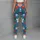 Colorful Daisy Garden on Ocean Blue for Sunny Beach Days and Summer Getaways for Her Leggings - 6