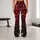 Crimson Bow and Snowflakes for Cozy Christmas Celebrations and Festive Winter Style Leggings - 10