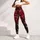 Crimson Bow and Snowflakes for Cozy Christmas Celebrations and Festive Winter Style Leggings - 5