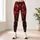 Crimson Bow and Snowflakes for Cozy Christmas Celebrations and Festive Winter Style Leggings - 6