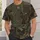 Olive Patchwork Camouflage Utility Style for Outdoors and Everyday Wear All-over Print Unisex T-shirt - 5