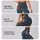 Navy Teal Folk Floral Motifs For Boho Travel, Yoga, And Everyday Casual Style Leggings - 2