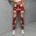 Whimsical Santa Faces and Falling Snow for Cozy Christmas Celebrations and Winter Days Leggings - 5