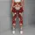 Whimsical Santa Faces and Falling Snow for Cozy Christmas Celebrations and Winter Days Leggings - 6