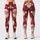 Whimsical Santa Faces and Falling Snow for Cozy Christmas Celebrations and Winter Days Leggings - 3