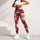 Whimsical Santa Faces and Falling Snow for Cozy Christmas Celebrations and Winter Days Leggings - 6