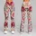 Blush Rose And Periwinkle Blooms For Sunny Spring Garden Outings Leggings - 9
