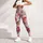 Blush Rose And Periwinkle Blooms For Sunny Spring Garden Outings Leggings - 4