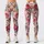 Blush Rose And Periwinkle Blooms For Sunny Spring Garden Outings Leggings - 3