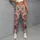 Blush Rose And Periwinkle Blooms For Sunny Spring Garden Outings Leggings - 6