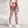 Blush Rose And Periwinkle Blooms For Sunny Spring Garden Outings Leggings - 5
