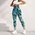 Teal Tropical Monstera And Bamboo Leaves For Relaxed Summer Getaways Leggings - 4