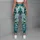 Teal Tropical Monstera And Bamboo Leaves For Relaxed Summer Getaways Leggings - 6