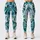 Teal Tropical Monstera And Bamboo Leaves For Relaxed Summer Getaways Leggings - 3