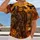 Pumpkin Scarecrow and Ravens for Halloween Night and Autumn Harvest Celebrations All-over Print Unisex T-shirt - 2