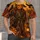 Pumpkin Scarecrow and Ravens for Halloween Night and Autumn Harvest Celebrations All-over Print Unisex T-shirt - 4
