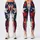 Distressed Red, White And Navy Stars For Summer Festivals And Outdoor Celebrations Leggings - 3