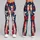 Distressed Red, White And Navy Stars For Summer Festivals And Outdoor Celebrations Leggings - 9