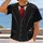 Faux Tuxedo Vest With Red Tie and Pocket Watch for Parties and Dress-Up All-over Print Unisex T-shirt - 2