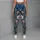 Indigo Denim Florals for Elegant Everyday Outings and Commutes Leggings - 6