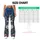 Indigo Denim Florals for Elegant Everyday Outings and Commutes Leggings - 7