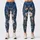 Indigo Denim Florals for Elegant Everyday Outings and Commutes Leggings - 3