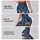 Indigo Denim Florals for Elegant Everyday Outings and Commutes Leggings - 2