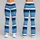 Blue Navy Ivory Coastal Stripes for Relaxed Resort Days and Seaside Getaways Leggings - 9