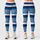 Blue Navy Ivory Coastal Stripes for Relaxed Resort Days and Seaside Getaways Leggings - 3