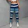 Blue Navy Ivory Coastal Stripes for Relaxed Resort Days and Seaside Getaways Leggings - 6