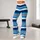Blue Navy Ivory Coastal Stripes for Relaxed Resort Days and Seaside Getaways Leggings - 11