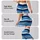 Blue Navy Ivory Coastal Stripes for Relaxed Resort Days and Seaside Getaways Leggings - 8