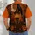 Moonlit Raven And Pumpkin Lantern For Halloween Night All-over Print Unisex T-shirt - 4