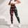 Red And Evergreen Buffalo Checks With Snowflakes For Cozy Christmas Holiday Celebrations Leggings - 4