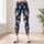 Blush And Ivory Feather Motifs For Travel, Commuting And Everyday Wear Leggings - 4