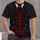 Burgundy Pinstripe Waistcoat Style For Refined Evening And Business Occasions All-over Print Unisex T-shirt - 4