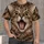 Wide-Eyed Tabby Cat Face For Playful Everyday Style And Expressive Cat Lover Gifts All-over Print Unisex T-shirt - 4