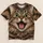 Wide-Eyed Tabby Cat Face For Playful Everyday Style And Expressive Cat Lover Gifts All-over Print Unisex T-shirt - 1