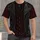 Gothic Studded Vest, Chains and Burgundy Damask for Alternative Concert Night Out All-over Print Unisex T-shirt - 4